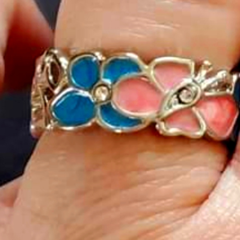 .925 stamped plated butterfly 🦋 ring size 7-10